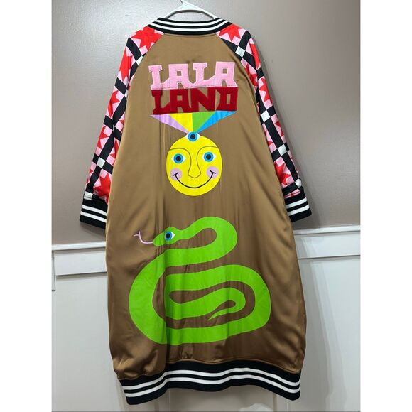 Dressed in LALA The Work of Art is You Reversible Kimono Bomber Jacket Cardigan - Picture 9 of 11